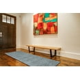 thumbnail image 2 of Celano Hand Woven Marled Wool Rug, Dusty Blue, 2ft - 6in x 8ft, Runner, 2 of 4