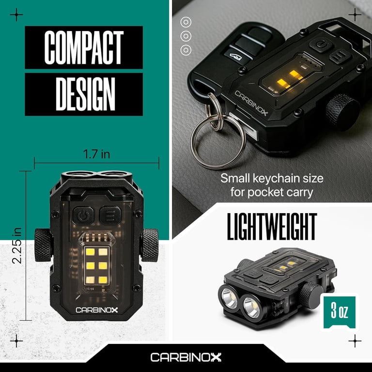Carbinox, Flashlight, 300 Lumens Rechargeable LED COB Light