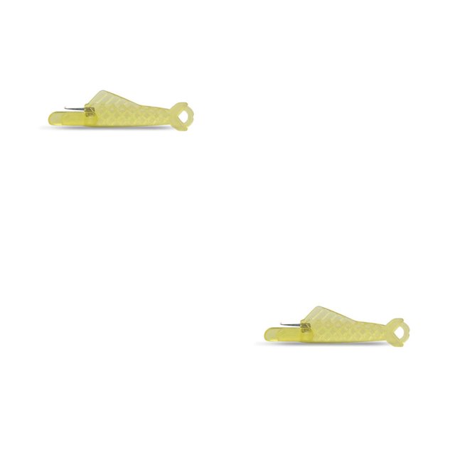 Youkk Needle Threader Embroidery Cross-stitch Guide Threading Tools Leather Leathercraft Fabric Handmade Pin Thread Insertion Yellow 1PC 2Set