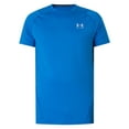 thumbnail image 5 of Under Armour HeatGear Fitted T-Shirt, Blue, 5 of 5