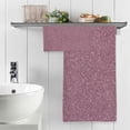thumbnail image 5 of Dreamtimes Purple Glitter Texture Bath Towel Set, Pure Cotton Washcloth Lightweight and Highly Absorbent Quick Drying Towels for Bathroom, 5 of 7