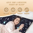 thumbnail image 4 of Disketp Galaxy2 Print Body Pillow Cover - Super Soft 20x54 Body Pillow Case,Long Side Hidden Zipper, 4 of 8