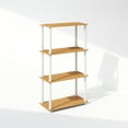thumbnail image 2 of Furinno Turn-N-Tube 4-Tier Multipurpose Shelf Display Rack, Shelving Unit, Bookcase, Beech/White, 2 of 6