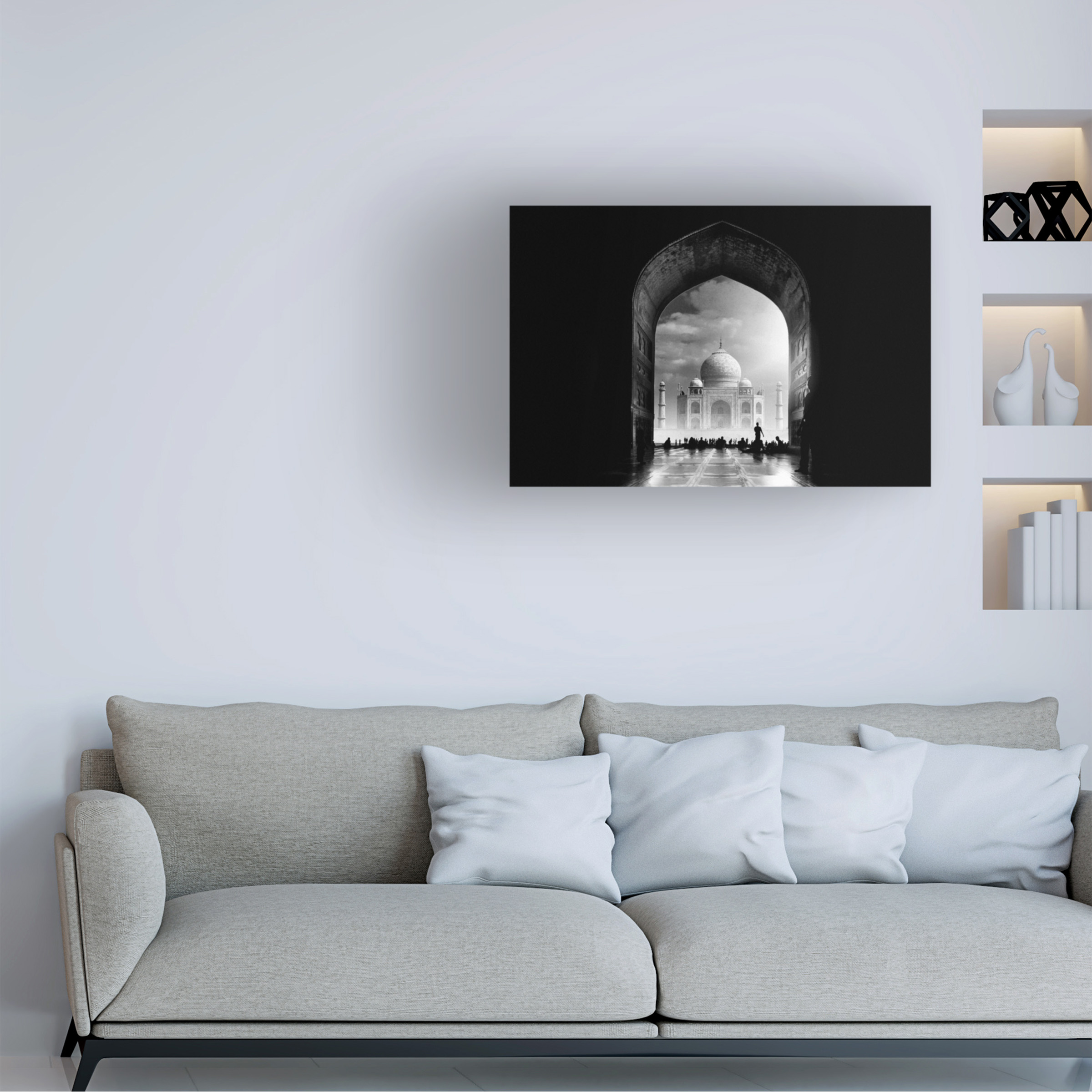 Hussain Buhligaha 'Taj Mahal' Canvas Art