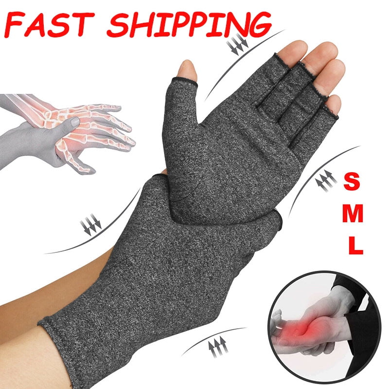 new Anti Arthritis Hand Finger Compression Gloves Brace Support Pain Relief