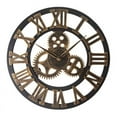 thumbnail image 1 of Reloj de pared retro creativo Reloj de pared de moda Reloj de pared de salón Engranaje decorativo (12 pulgadas), 1 of 1