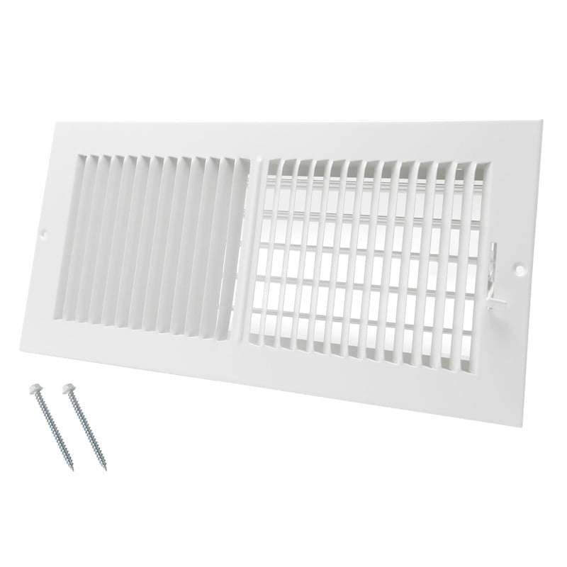 14 x 6 Inch [Duct Opening] Air Vent Covers for Wall or Ceiling - High Airflow 2 Way Steel Ventilation - Adjustable Wall/Ceiling Register 15-3/4 Inch x 7-3/4 Inch [Overall Dimensions]
