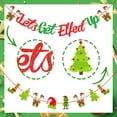 thumbnail image 6 of Christmas Holidays Decorations Red and Green - Let's Get Elfed Up Banner , Merry Christmas Banner Garland for Mantle Fireplace Winter Holiday Indoor Outdoor Party Supplies, 6 of 6