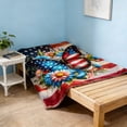 thumbnail image 7 of AuroraX Fleece Throw Blanket for Couch with Designs Summer 4th of&nbsp;July Sofa Blanket,Butterfly Printed Patriotic 30x40 Independence Day Decorations, 7 of 7