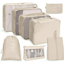 8 Set Packing Cubes for Travel, Luggage Organizer Bags for TravelEssentials, Travel Cubes for Carry on Suitcases