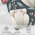 thumbnail image 4 of Elegant Floral Design Set of 2 Pure Cotton Towels, 16'' x 28'', Highly Absorbent and Soft, 4 of 8
