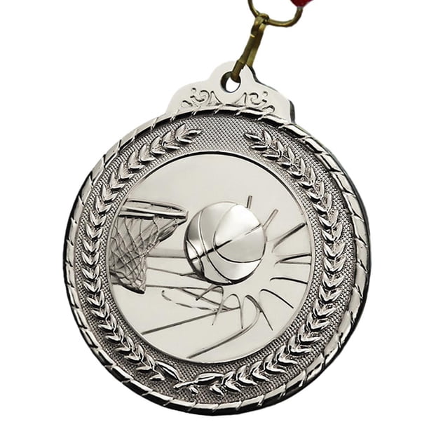 Medallas de ganador de oro, plata y bronce, medallas deportivas para regalo de recuerdo (plata)