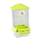 thumbnail image 3 of Accesorios de jaula de alimentación de jaulas de aves resistentes estacionamiento de alimentación de colgación automática transparente para pájaros Verde, 3 of 8