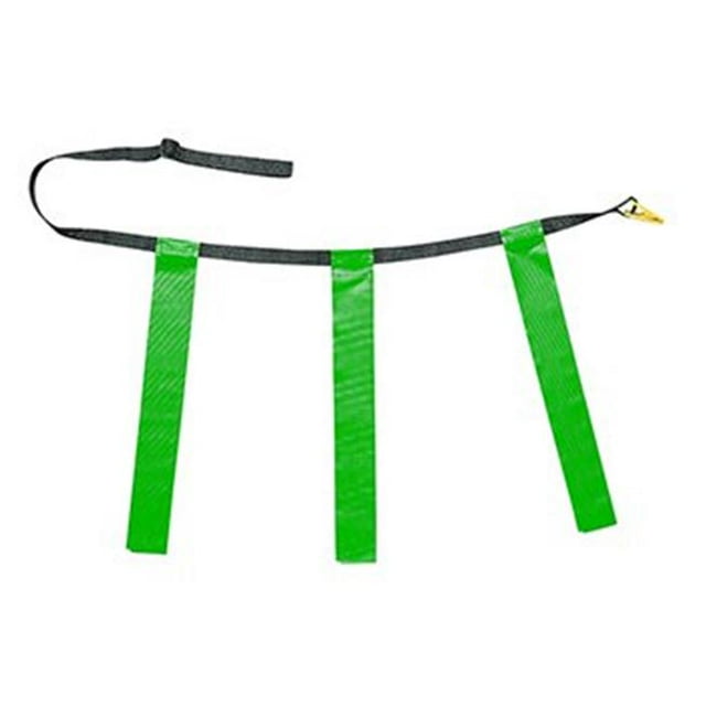 Champion Sports CHSTFFAXGN Triple Flag Football Set Green 12Pk Adult Size 40-50In