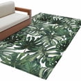 thumbnail image 2 of Green Palm Leaves Area Rug 4x6 FT, Non Slip Kids Room Carpet, Summer Tropical Leaf Vintage Washable Soft Floor Carpet Non-Shedding Throw Rug for Dorm Kitchen Study Room Home Office Bedside, 2 of 9