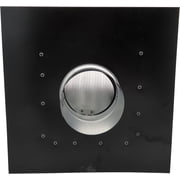 RDP Rooftop Exhaust Vent Cap with Damper and Bottom Extension (6 Inch, Black)