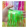 thumbnail image 1 of Backdrop Laser Rain Curtain Metallic Laser Rain Curtain for Baby Shower Wedding Birthday, 1 of 6
