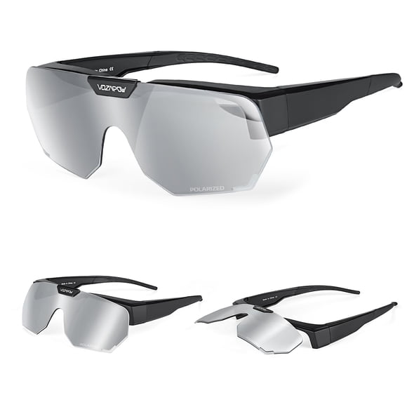 Gafas de Sol VOZAPOW Polarizadas con Diseño Abatible para Usar Sobre Lentes Correctivas