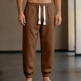 thumbnail image 4 of VEXRO Jogger Pants for Men Casual Loose Fit Elastic Waisted Drawstring with Pockets Soft Fleece Sweatpants, 4 of 8
