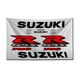 thumbnail image 5 of Bandera de carreras de motos del equipo GSX de 3 x 5 pies, pancarta de impresión de poliéster para S-suzukis, arte de pared de garaje, decoración de puerta exterior con ojales, 5 of 5