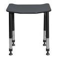 thumbnail image 4 of Ferris 26" x 24" Height Adjustable Student Desk- Grey, 4 of 8