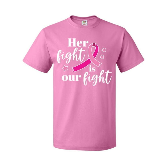 Inktastic Breast Cancer Awareness Her Fight is our fight T-Shirt