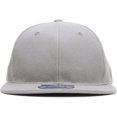 thumbnail image 2 of Solid Flat Brim Bill Fitted Baseball Cap, 2 of 6