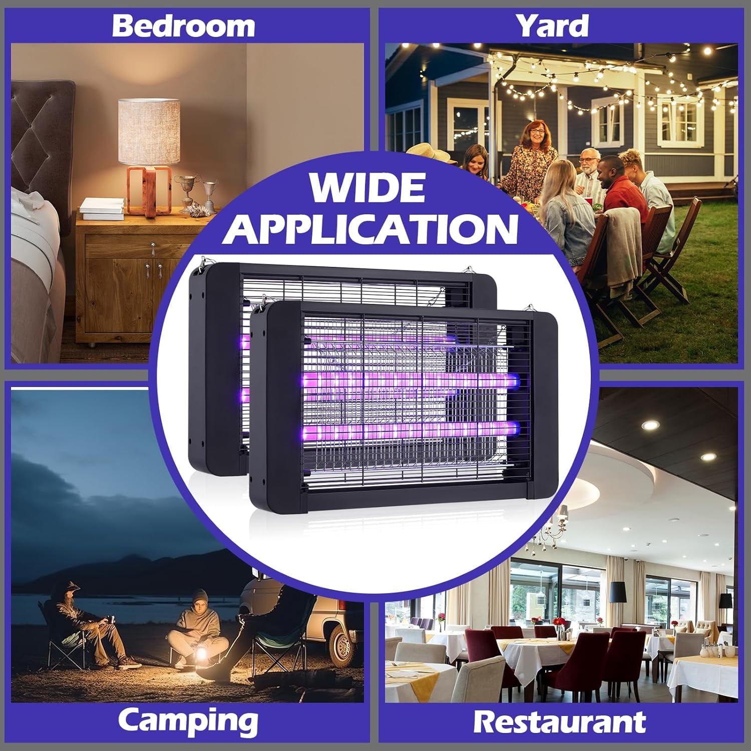 LED Bug Zapper Indoor, Powerful Electric Mosquito Zapper, Durable Fly Trap Mosquito Trap, Fly Killer