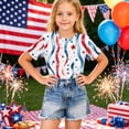 thumbnail image 6 of CCRFTGI Usa Flag Shirts for Child Boys Girls Size 7 Patriotic Casual 4th Of July American Flag Stars Striped Tshirt Red White and Blue Summer Shirts Festival T-Shirts Light Blue 5-6 Years, 6 of 6