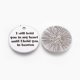thumbnail image 1 of Tibetan Style Alloy Pendants Quote Pendants Flat Round with Word Saying Charms Cadmium Free & Nickel Free & Lead Free Antique Silver 25x1.5mm Hole: 2mm, 1 of 2