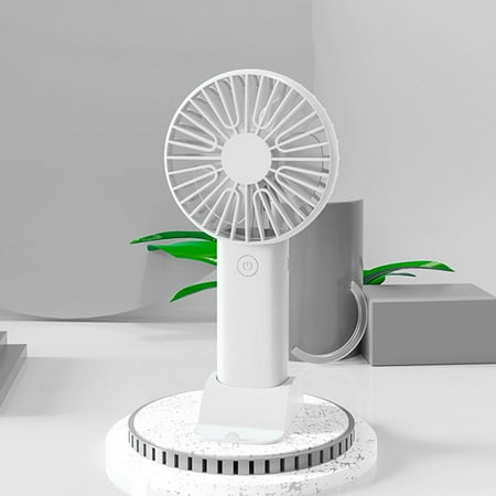 

Portable Handheld Fan Mini Powerful Personal Fan Small Hand Fan Battery Operated USB Rechargeable Fan with Base For Travel Office Outdoor