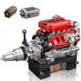 thumbnail image 6 of CSYANXING V8 Engine Building Block Model Toy Puzzle for Teens Adults Ages 14+ Educational Creative Fun Christmas Gift, 6 of 9