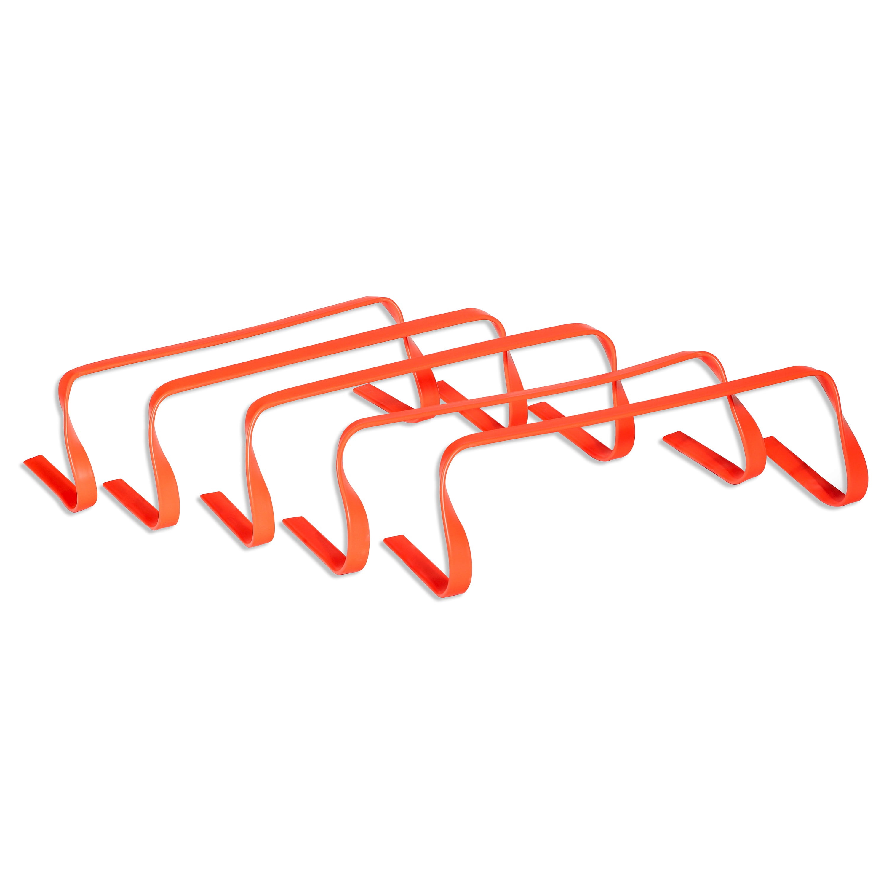 Flat Speed & Agility Training Hurdles (Set of 5, Orange)