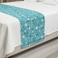 thumbnail image 2 of Abstract Bed Runner, Abstract Pattern with Bubbles in Different Sizes Modern Aqua Inspired Design, Decorative Accent Bedding Scarf for Hotels Homes and Guestrooms, Queen, Turquoise Teal, by Ambesonne, 2 of 2