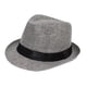 thumbnail image 4 of Sombrero de paja para niños, informal, de moda, ligero, duradero, para el sol, sombrero de copa Gris, 4 of 9