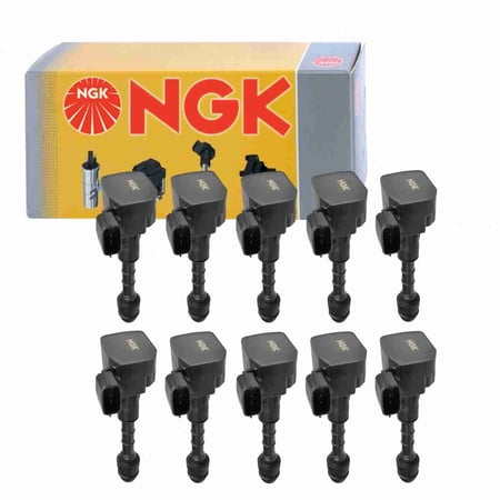 10 pc NGK 48929 Ignition Coils for 1415106 1415106H 178-8317 22448-AL615 22448-AL61C 2505-306402 36-8084 673-4025 921-2078 E421 GN10246 IC521 IGC0007 UF-401 UF401 Spark Plug Wire Boot
