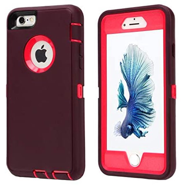 Co-Goldguard Case for iPhone 6s Plus/6 Plus,Heavy Duty 3 in 1 Built-in Screen Protector Cover Dust-Proof Shockproof