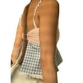 thumbnail image 5 of Biekopu Women Plaid Lace Trim Camisoles Spaghetti Strap Sleeveless Backless Summer Vests Crop Tops, 5 of 6