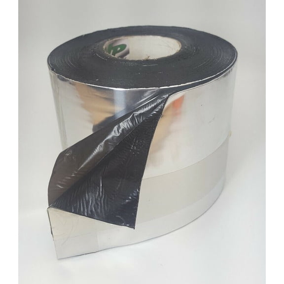 MVP Aluminum Foil Tape with Butyl Rubber Backing 6" x 50' Roll - 50 Mil Thick