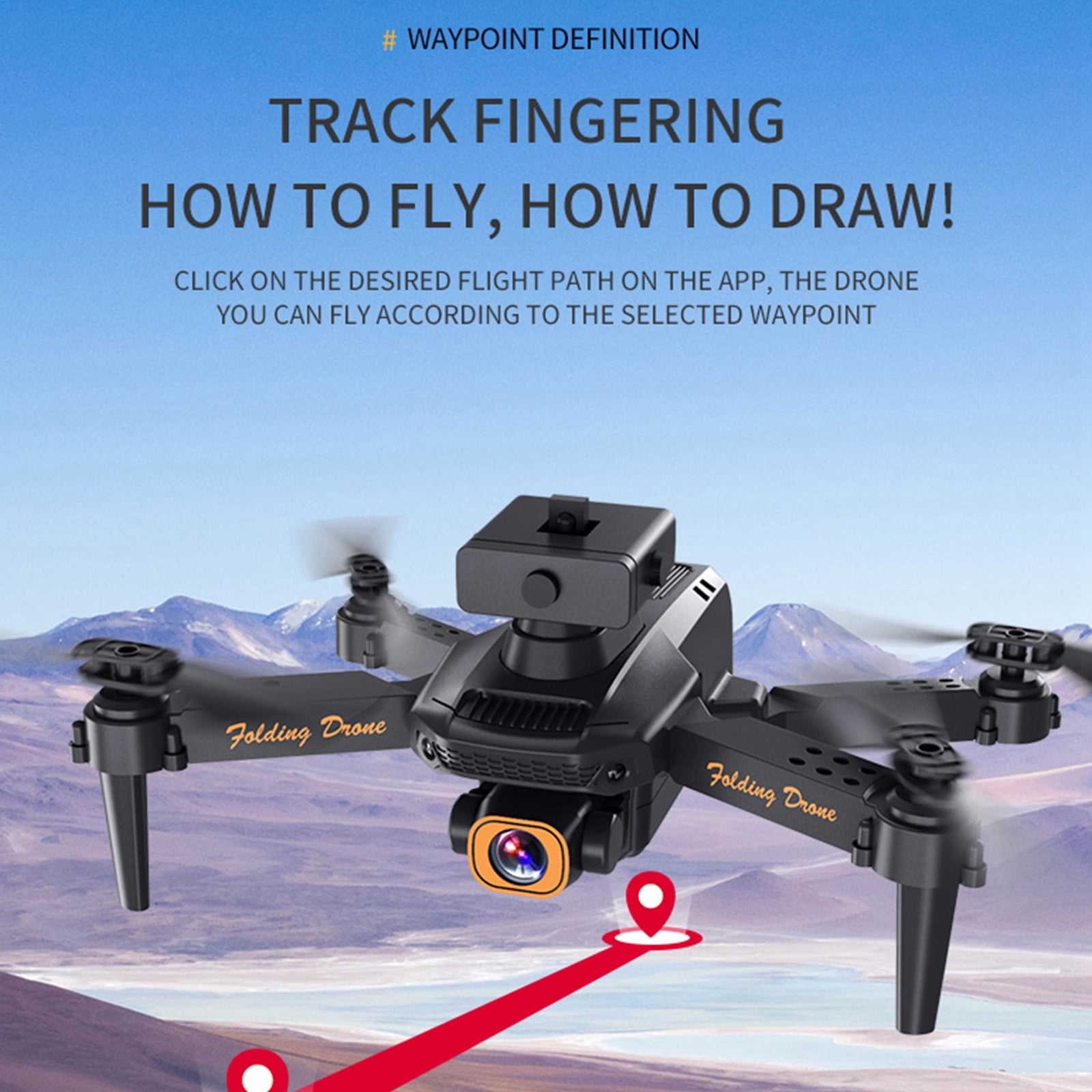 ESULOMP Mini Drone with 1080P Dual HD FPV Camera Remote Control Toys Gifts for Boys Girls with Altitude Hold Headless Mode Start Speed Adjustment