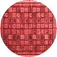 thumbnail image 1 of Ahgly Company Machine Washable Indoor Round Oriental Red Modern Area Rugs, 6' Round, 1 of 4