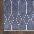 thumbnail image 4 of Nourison New Concept Washables 2' x 6' Navy Modern Indoor Non-Slip Flatweave Rug, 4 of 7