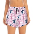 thumbnail image 2 of Sigee Cartoon Poodle Dog for Women's Athletic Shorts High Waisted Running Shorts Pocket Sporty Short Gym Elastic Workout ShortsSmall, 2 of 9