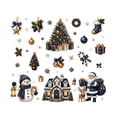 thumbnail image 2 of Christmas Window Clings Winter Decorations, Removable Christmas Window Stickers for Glass Windows, Xmas Door Decor Wall Decal Holiday Party Supplies, 2 of 5