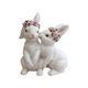 thumbnail image 2 of Easter Bunny Figurine Resin Rabbit Statue White 7.56in Tabletop Decor • Ceramic Look Ornament • Spring Easter Centerpiece for Living Room Bedroom, 2 of 6