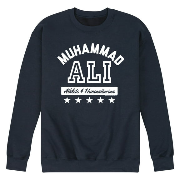 Muhammad Ali - Boxing Legend - Athlete & Humanitarian - Men's Crew Neck Fleece Pullover