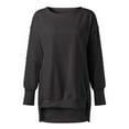 thumbnail image 5 of EDFBUYKRS Female Long Sleeve Sweatshirt Women's Zip Neck Wrap Pullover Sweatshirt with Pockets Size S, 5 of 5