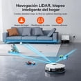 thumbnail image 2 of ILIFE A30 Pro Aspiradora y Trapeador, Estación de Autovaciado para 60 Días, Succión 5000Pa, Navegación LiDAR, WiFi 2.4G/App/Alexa/Control Remoto, Cepillo Rodillo para Alfombras y Suelos Duros, 2 of 5