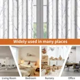 thumbnail image 7 of Lfeey Blackout Curtains Purple Grey Tree Branch Printed Thermal Curtains for Bedroom Windows, Grommet Top Drapes, 52"W x 63"L, 2 Panels, 7 of 7