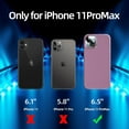 thumbnail image 6 of [5 in 1 for iPhone 11 Pro Max Case, with 2 Pack Screen Protector + 2 Pack Camera Lens Protector, Liquid Silicone Ultra Slim Shockproof Protective Phone Case [Microfiber Lining] (Lilac Purple)…, 6 of 6